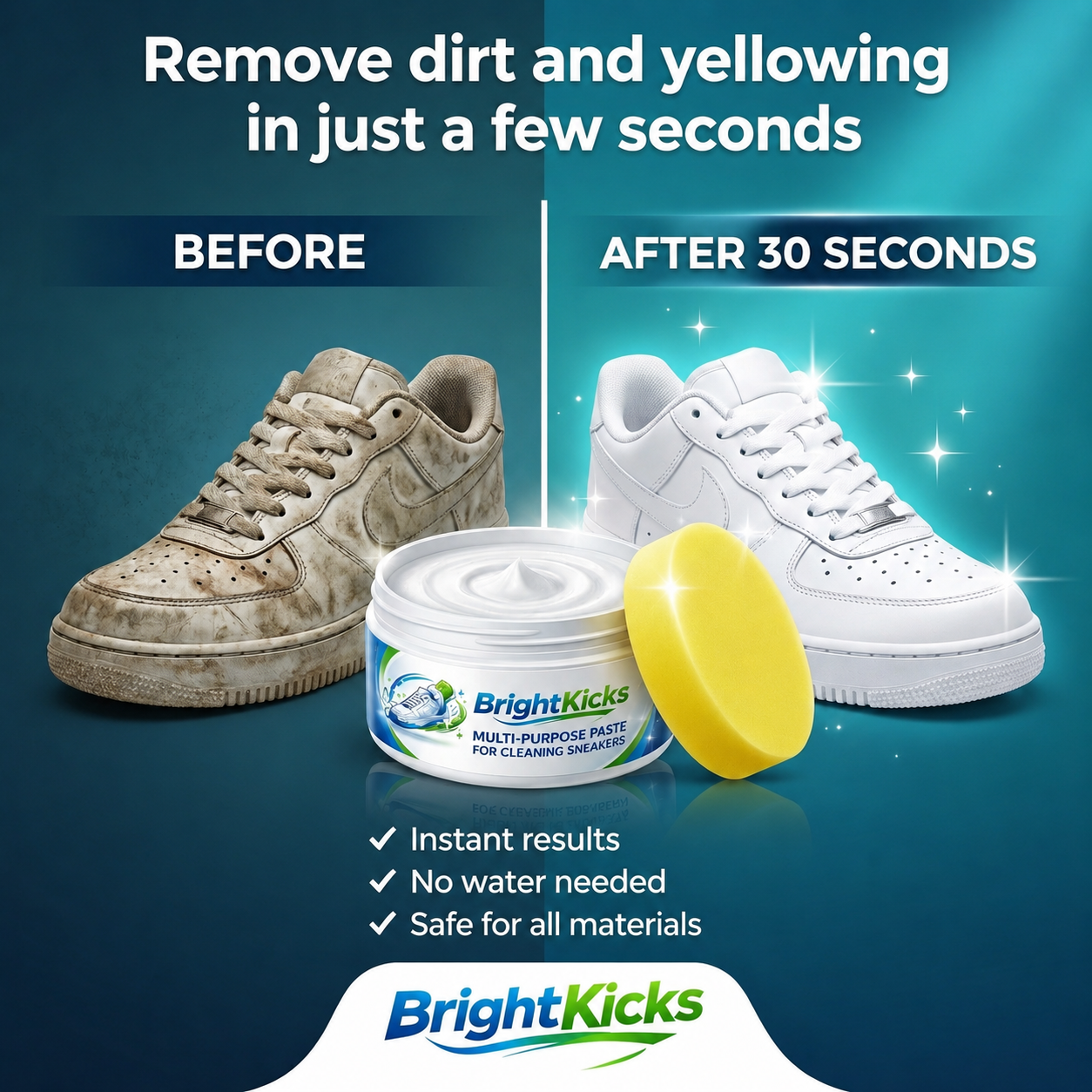 BrightKicks™- Regeneration and Whitening for Shoes